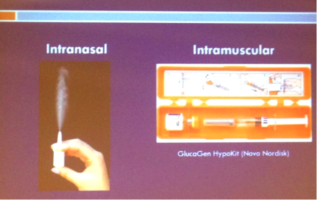 Image of intransal vs. instramuscular glucagon