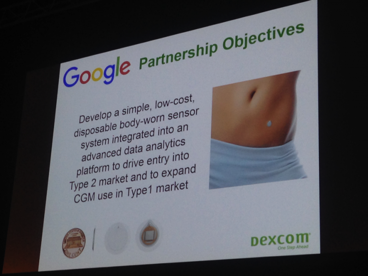 Image of the Dexcom/Google prototype CGM sensor